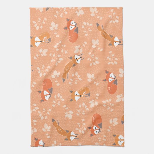 Foxy Floral Pattern Theedoek (Verticaal)
