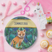 Foxy Floral Summer Papieren Bordje (Feest)