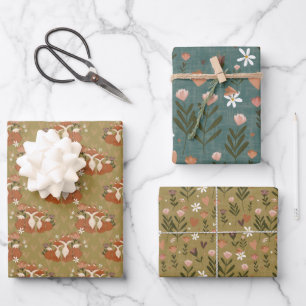 Foxy Florals cadeauverpakking Inpakpapier Vel