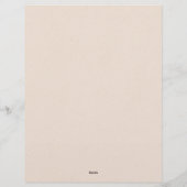 Foxy Forest Kerstmis 8,5 "x 11" briefpapier Briefhoofd (Achterkant)