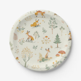 "Foxy Forest Paper Borden" Papieren Bordje