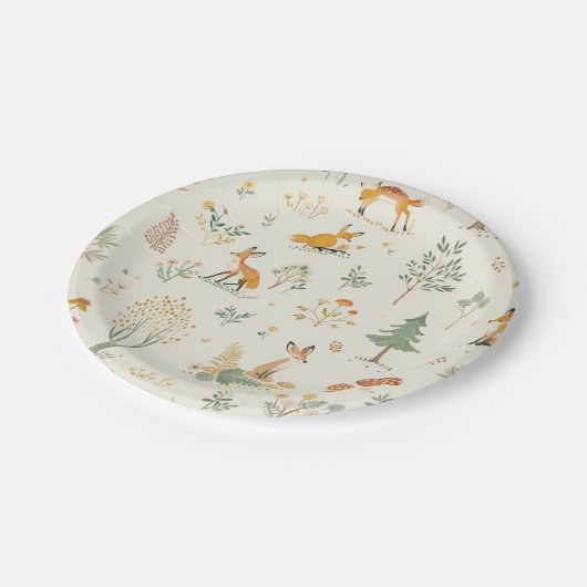 "Foxy Forest Paper Borden" Papieren Bordje (Gekanteld)
