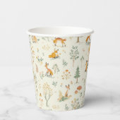 "Foxy Forest Paper Cup" Papieren Bekers (Achterkant)