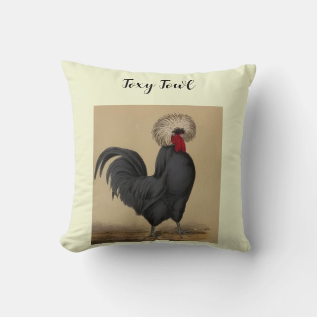 Foxy Fowl  Kussen (Voorkant)