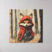 foxy fox de kleine maligne vos canvas afdruk (Voorkant)