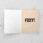 FOXY! FOX HAPPY BIRTHDAY-KAARTEN KAART (Binnen)