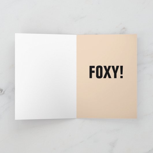 FOXY! FOX HAPPY BIRTHDAY-KAARTEN KAART (Binnen)