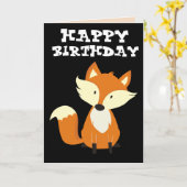 FOXY! FOX HAPPY BIRTHDAY-KAARTEN KAART (Gele Bloem)