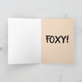 FOXY! FOX HAPPY BIRTHDAY-KAARTEN KAART (Binnen)