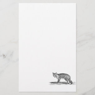  Foxy Fox Illustration - 1800's Foxes Briefpapier