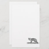  Foxy Fox Illustration - 1800's Foxes Briefpapier (Voorkant / Achterkant)