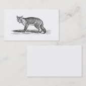  Foxy Fox Illustration - 1800's Foxes Visitekaartje (Voorkant / Achterkant)