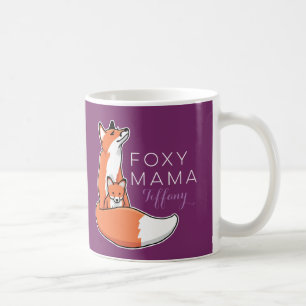 Foxy Fox Mama met Baby, op maat gemaakt Koffiemok