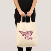 Foxy fox roze grafische tas (Voorkant (product))