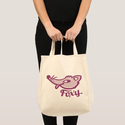 Foxy fox roze grafische tas (Voorkant (product))