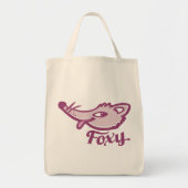Foxy fox roze grafische tas (Voorkant)