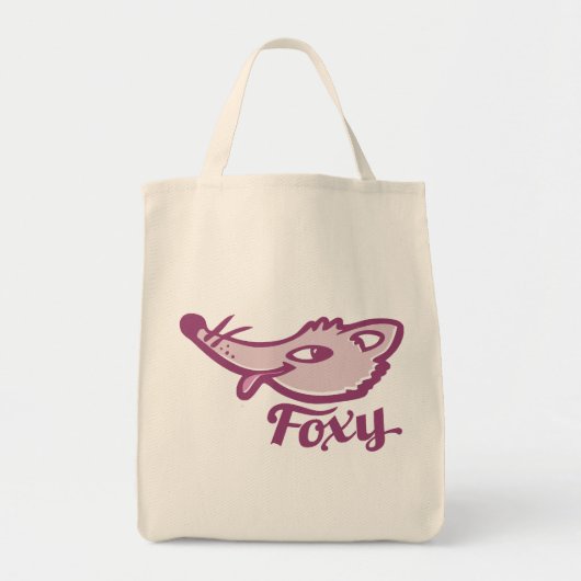 Foxy fox roze grafische tas (Voorkant)