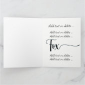 Foxy Fox Wenskaart - Zie achterzijde Bedankkaart (Binnen)