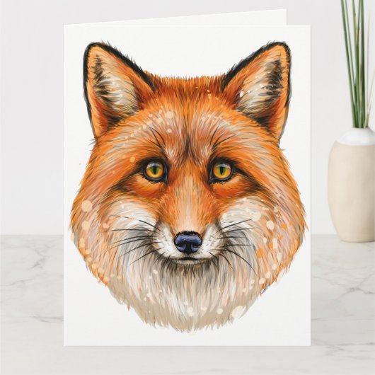 Foxy Fox Wenskaart - Zie achterzijde Bedankkaart (Voorkant)
