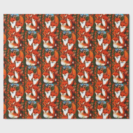 Foxy Fun Cadeaupapier (Vlak)