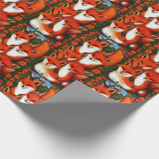 Foxy Fun Cadeaupapier (Hoek)