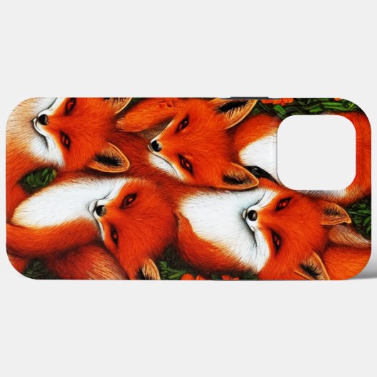 Foxy Fun Case-Mate iPhone Case (Achterkant (horizontaal))