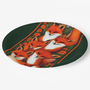 Foxy Fun Green Papieren Bordje