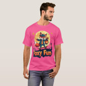 Foxy Fun Halloween Schaats T-shirt (Voorkant volledig)