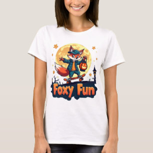 Foxy Fun Halloween Schaats T-shirt