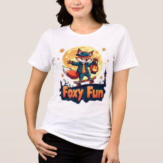 Foxy Fun Halloween Schaats T-shirt
