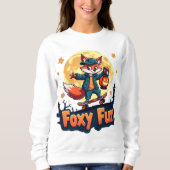 Foxy Fun Halloween Schaats T-shirt (Voorkant)