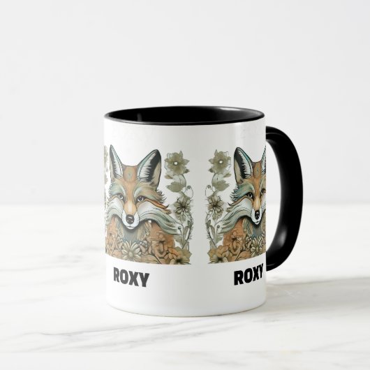 Foxy gepersonaliseerd mok (Voorkant rechts)
