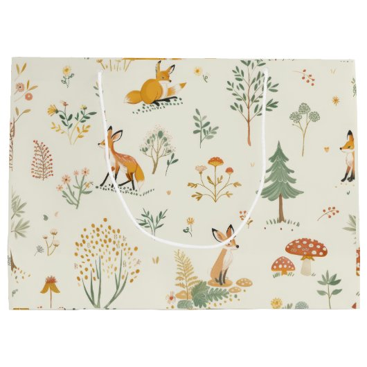 "Foxy Gift Bag" Groot Cadeauzakje (Achterkant)