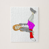 foxy girl button legpuzzel (Verticaal)