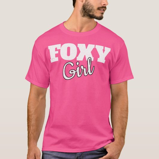 Foxy Girl Funny Fox Foxy Meisjes T-shirt (Voorkant)