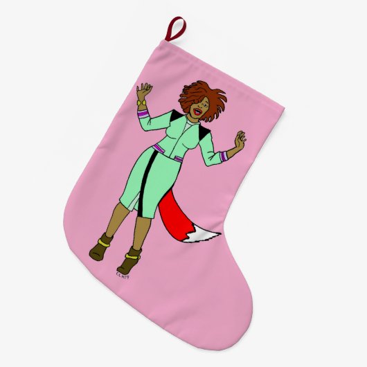 Foxy Girl Grote Kerstsok (Voorkant (Hangend))