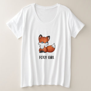 Foxy Girl Grote Maat T-shirt