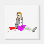 foxy girl magnet (Voorkant)