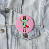 Foxy Girl Ronde Button 7,6 Cm (In situ)