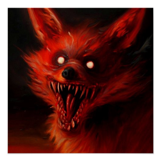 Foxy | Glanzend papier afdrukken (Voorkant)