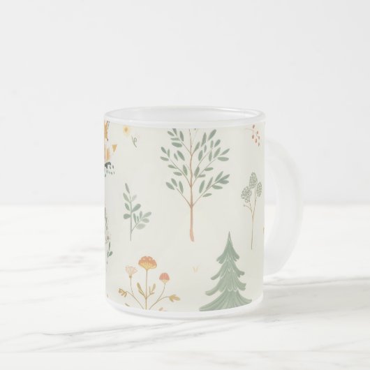 "Foxy Glass Cup" Matglas Koffiemok (Voorkant rechts)