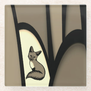 Foxy Glazen Onderzetter