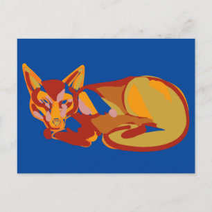 Foxy grafisch ontwerp feestdagenkaart