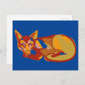 Foxy grafisch ontwerp feestdagenkaart (Voorkant / Achterkant)