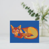 Foxy grafisch ontwerp vakantie briefkaart (Staand voorkant)
