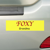 Foxy Grandma Sticker (Op auto)