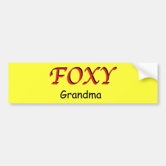 Foxy Grandma Sticker (Voorkant)