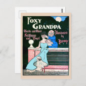 Foxy Grandpa Funny Vintage Image Copy Briefkaart (Voorkant / Achterkant)