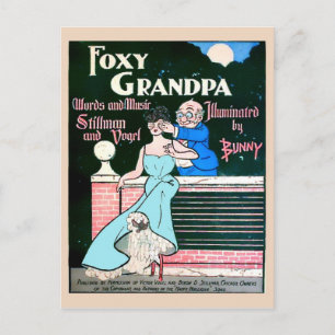 Foxy Grandpa Funny Vintage Image Copy Briefkaart
