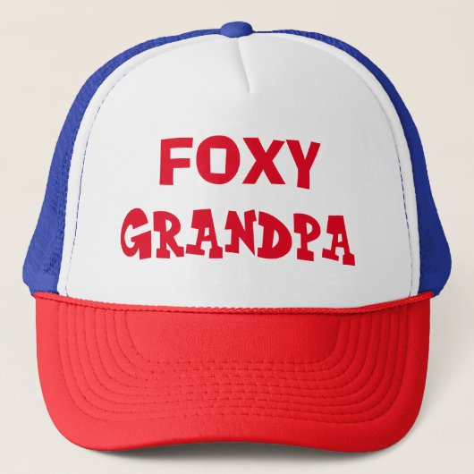 Foxy Grandpa Trucker Hat Trucker Pet (Voorkant)